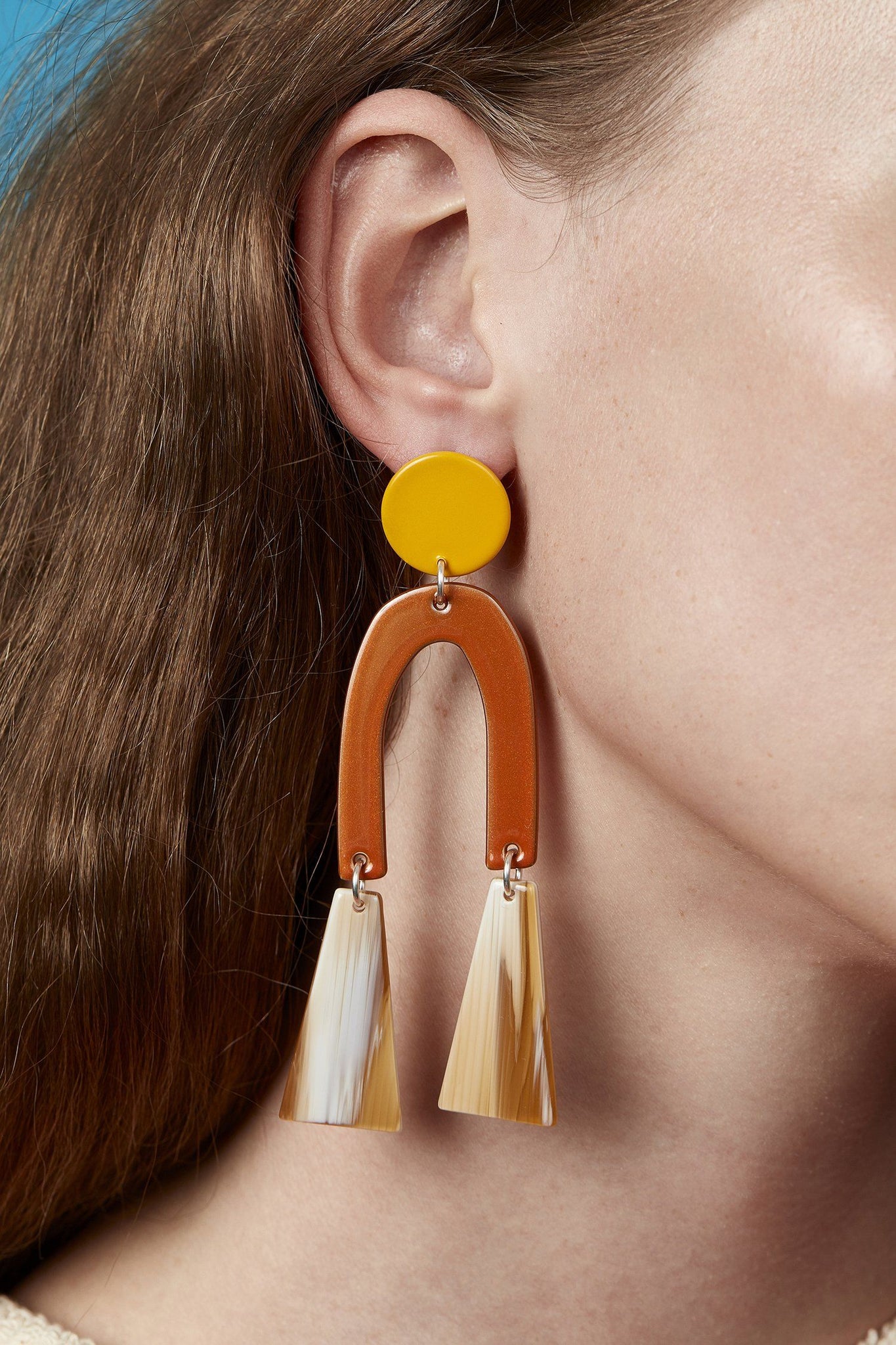 Tremble Earrings Sunflower Yellow