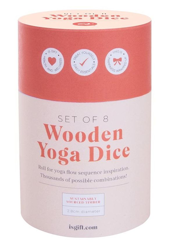Wooden Yoga Dice Set