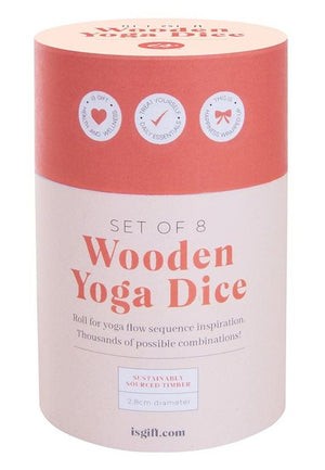 Wooden Yoga Dice Set